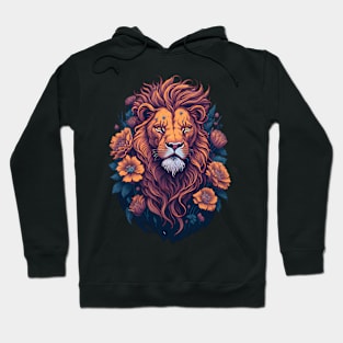 Lion Floral Hoodie